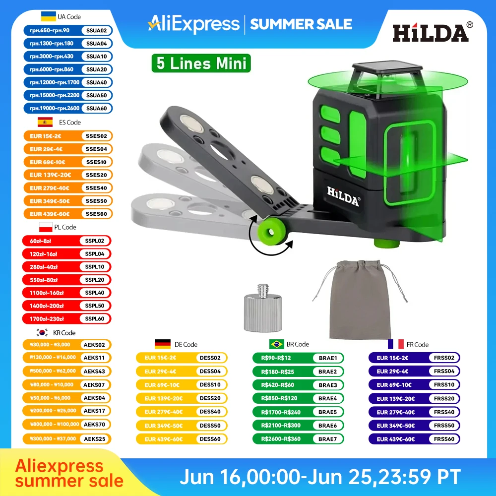 HILDA Laser Level Construction Tool