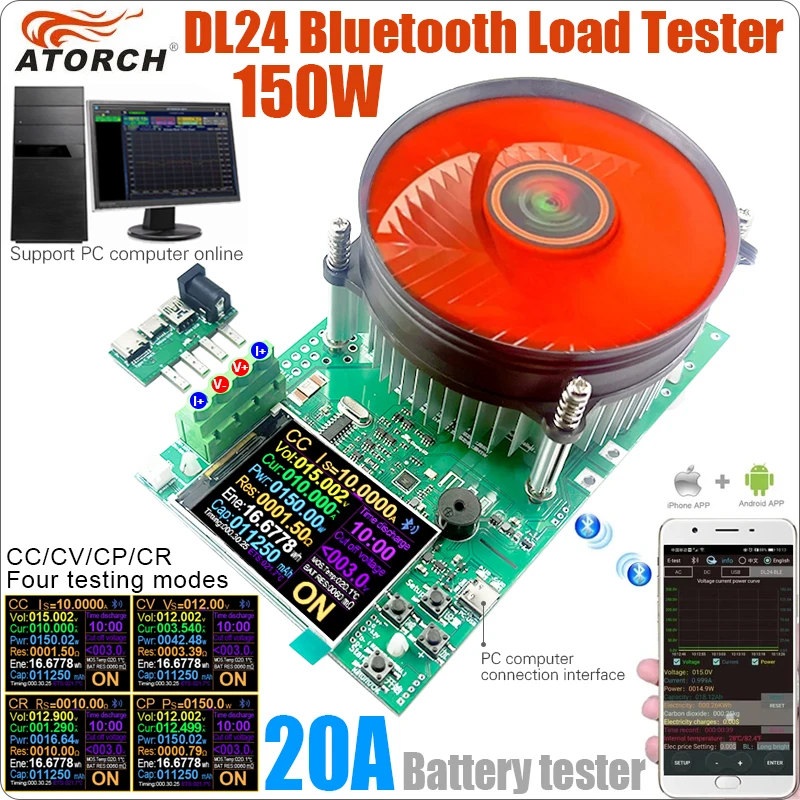 DL24 150W USB Tester Electronic Load