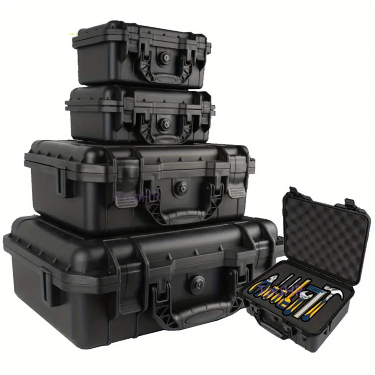 Waterproof Hard Carry Case Bag Tool Case With Pre-cut Sponge