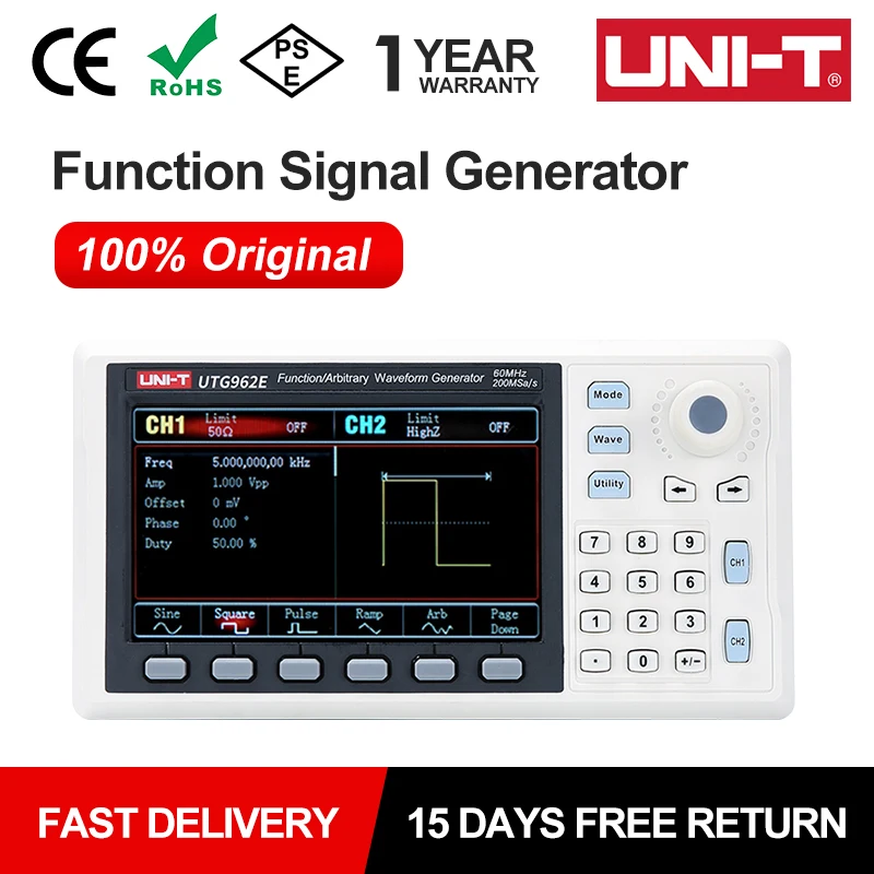 UNI-T UTG932E UTG962E Function Signal Generator