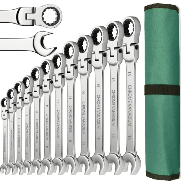Ratchet Spanner Wrench Set