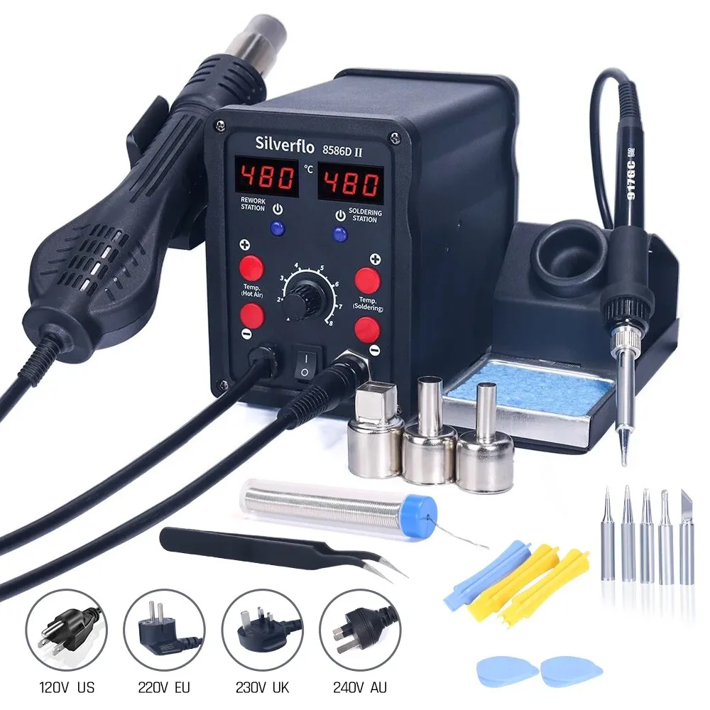 Soldering Station with Hot Air Gun